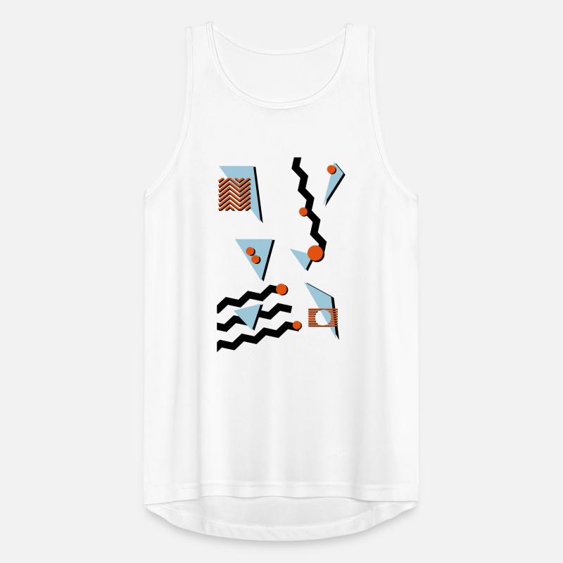 Retro Muster Männer Tank Top atmungsaktiv