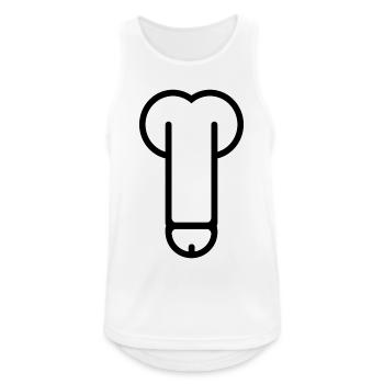 thick - Men's Breathable Tank Top - white - Front - Nick (188cm)