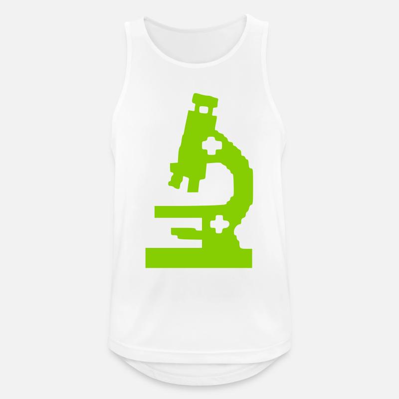 Microscope Pixel Laboratory Icon - Men's Breathable Tank Top - white