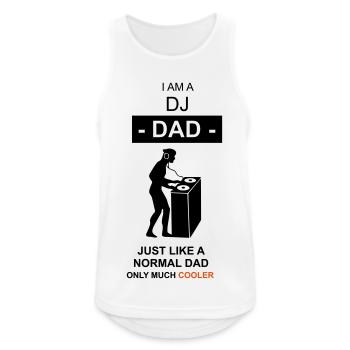 Papa papa papa - Débardeur respirant Homme - blanc - Devant - Nick (188cm)