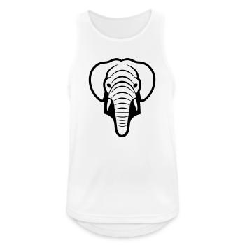 elephant - Men's Breathable Tank Top - white - Front - Nick (188cm)