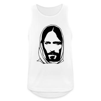 Jesus - Débardeur respirant Homme - blanc - Devant - Nick (188cm)