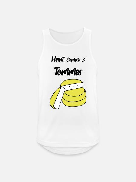 Haut comme trois tommes - Débardeur respirant Homme - blanc