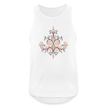 Ornement Boho - Débardeur respirant Homme - blanc - Devant - Nick (188cm)