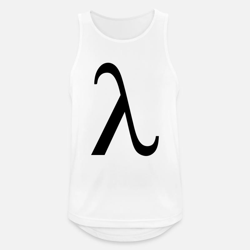 Lambda - Men's Breathable Tank Top - white