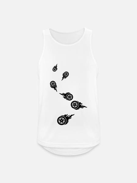 Tires fire - Men's Breathable Tank Top - white