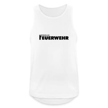 Freiwillige Feuerwehr - Männer Tank Top atmungsaktiv - Weiß - Vorne - Nick (188cm)