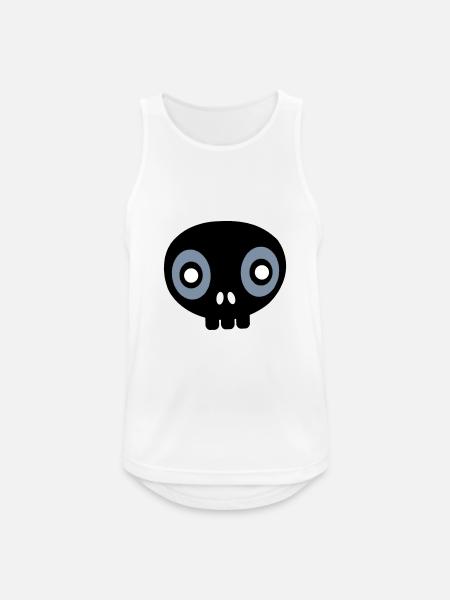 LALLU - Men's Breathable Tank Top - white