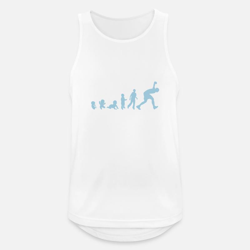 evolution boule lyonnaise lancer jeu - Débardeur respirant Homme - blanc