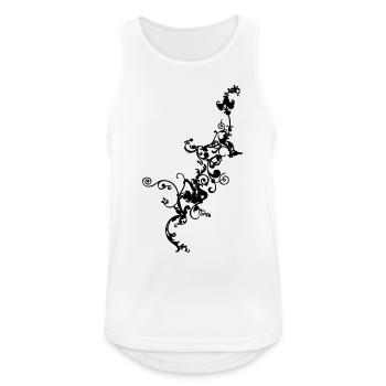 Floral Ornament - Men's Breathable Tank Top - white - Front - Nick (188cm)