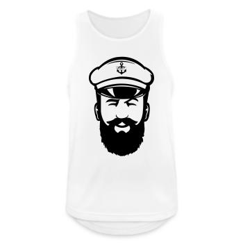 Captain - Men's Breathable Tank Top - white - Front - Nick (188cm)
