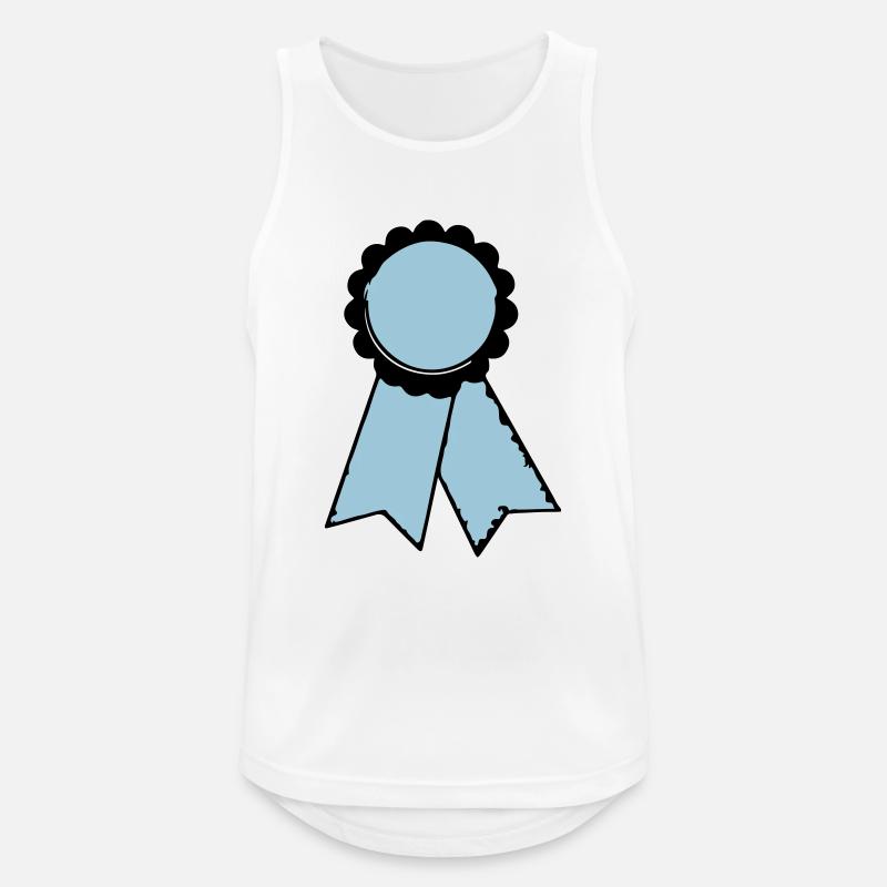 cockade - Männer Tank Top atmungsaktiv - Weiß