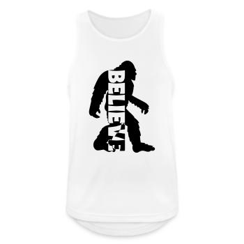 Big Foot Bigfoot Yeti Monster Believe Geschenk - Männer Tank Top atmungsaktiv - Weiß - Vorne - Nick (188cm)
