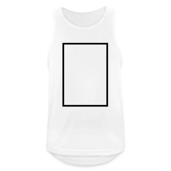Mathématiques - icône rectangle - Débardeur respirant Homme - blanc - Devant - Nick (188cm)