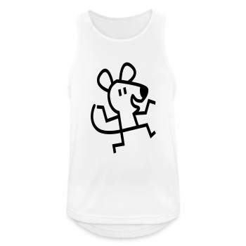 Stick Mouse! by Cheerful Madness!! - Men's Breathable Tank Top - white - Front - Nick (188cm)