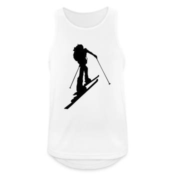 powder snow - Men's Breathable Tank Top - white - Front - Nick (188cm)