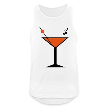 Cocktail - Men's Breathable Tank Top - white - Front - Nick (188cm)