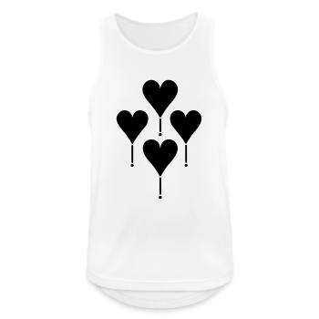 Heart Balloons - Men's Breathable Tank Top - white - Front - Nick (188cm)