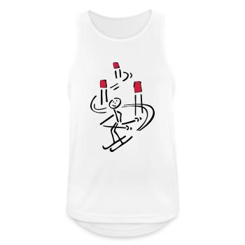 simple ski - Men's Breathable Tank Top - white - Front - Nick (188cm)