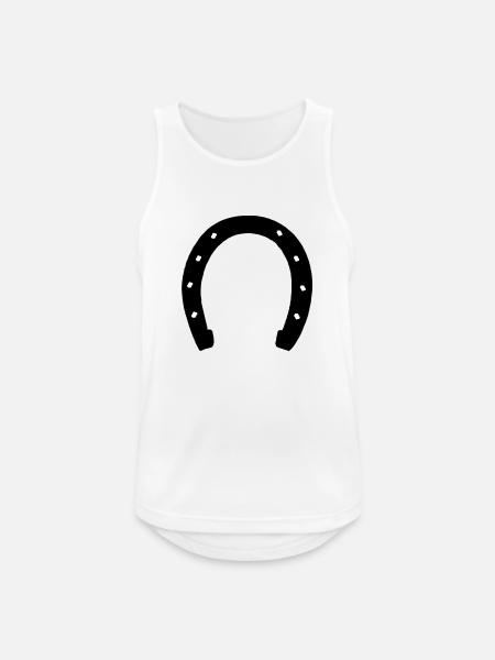 horseshoe - Men's Breathable Tank Top - white