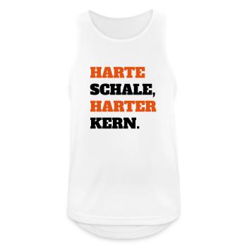 Harte Schale Harter Kern Harte Kerle Ghetto Biker - Männer Tank Top atmungsaktiv - Weiß - Vorne - Nick (188cm)