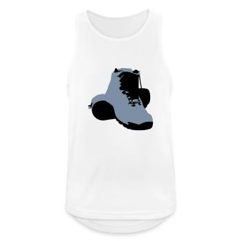 hiking boots - Men's Breathable Tank Top - white - Front - Nick (188cm)