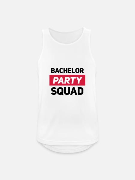 Junggesellenabschied - Männer Tank Top atmungsaktiv - Weiß