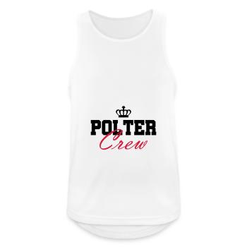 Polter Crew Fiançailles Mariage - Débardeur respirant Homme - blanc - Devant - Nick (188cm)