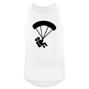 Parachutisme - Débardeur respirant Homme - blanc - Devant - Nick (188cm)