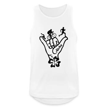 Triathlon Aloha - Débardeur respirant Homme - blanc - Devant - Nick (188cm)