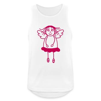 Schutzengel Mädchen - Männer Tank Top atmungsaktiv - Weiß - Vorne - Nick (188cm)