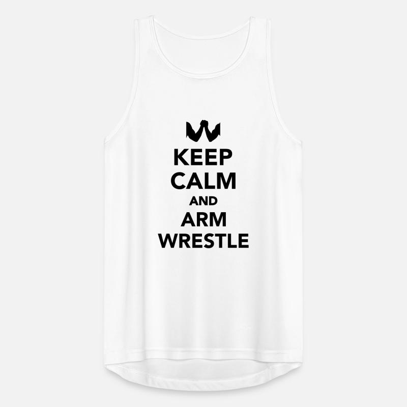 Keep calm and Arm wrestle Débardeur respirant Homme