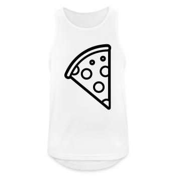 Pizza slice - Men's Breathable Tank Top - white - Front - Nick (188cm)