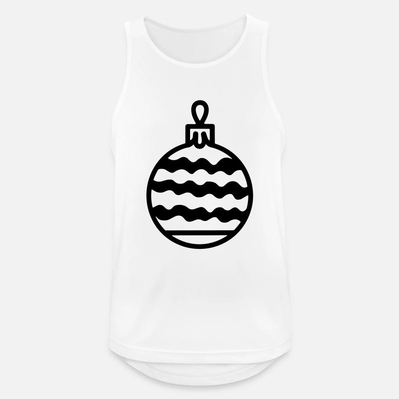 Weihnachtskugel - Männer Tank Top atmungsaktiv - Weiß