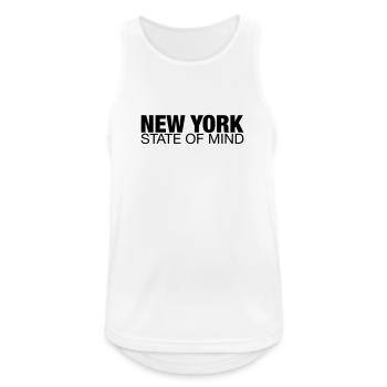New York State Of Mind - Débardeur respirant Homme - blanc - Devant - Nick (188cm)