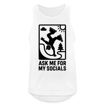 Inline Skate Social Media Fame Cool Kids - Men's Breathable Tank Top - white - Front - Nick (188cm)