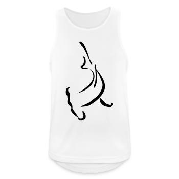 Hammerhead shape - Männer Tank Top atmungsaktiv - Weiß - Vorne - Nick (188cm)