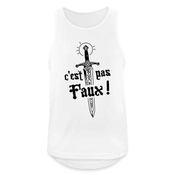 Es ist nicht falsch! Legende von Camelot - Männer Tank Top atmungsaktiv - Weiß - Vorne - Nick (188cm)