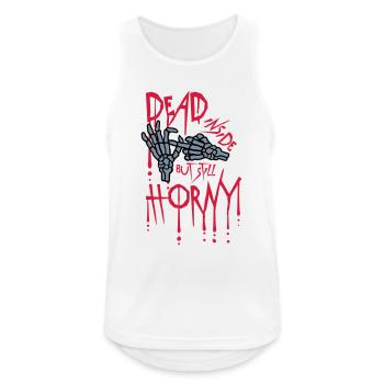 dead inside but horny - Men's Breathable Tank Top - white - Front - Nick (188cm)