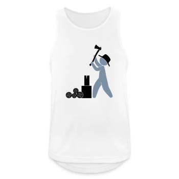 Lumberjack Ranger axe - Men's Breathable Tank Top - white - Front - Nick (188cm)