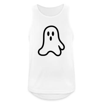 Geist - Männer Tank Top atmungsaktiv - Weiß - Vorne - Nick (188cm)