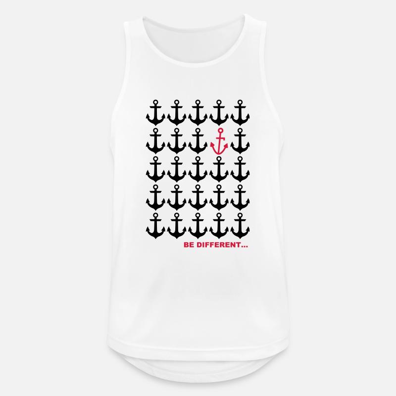 Be Different... - Männer Tank Top atmungsaktiv - Weiß