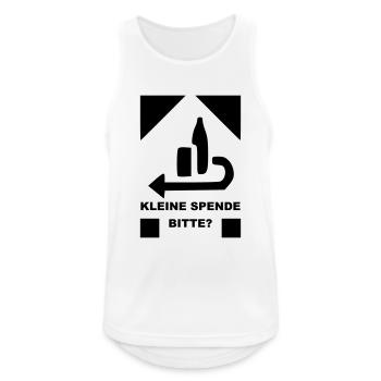 Small donation Please 3 - Men's Breathable Tank Top - white - Front - Nick (188cm)