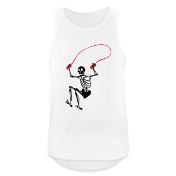 Skeleton during rope skipping - Men's Breathable Tank Top - white - Front - Nick (188cm)