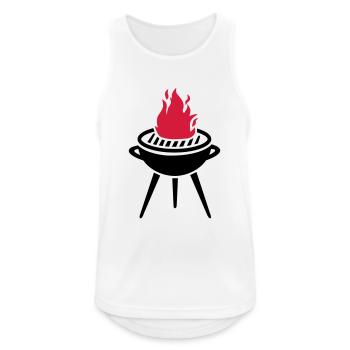 Grill - Débardeur respirant Homme - blanc - Devant - Nick (188cm)