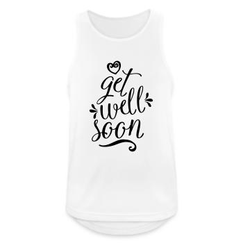 Get Well Soon - Men's Breathable Tank Top - white - Front - Nick (188cm)
