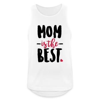 Mom is the best - Men's Breathable Tank Top - white - Front - Nick (188cm)