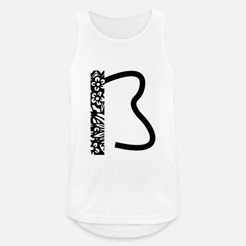 Buchstabe ß - Männer Tank Top atmungsaktiv - Weiß