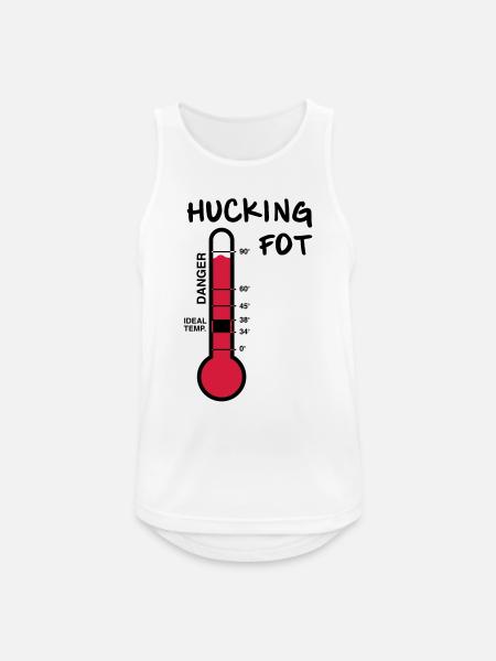Thermometer HUCKING FOT - Männer Tank Top atmungsaktiv - Weiß