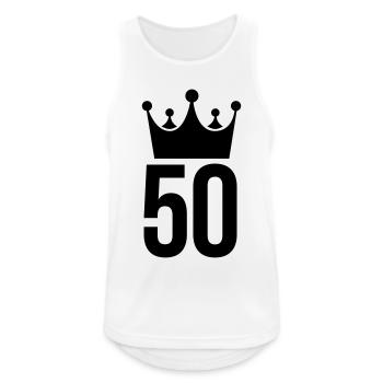 anniversary birthday - Men's Breathable Tank Top - white - Front - Nick (188cm)